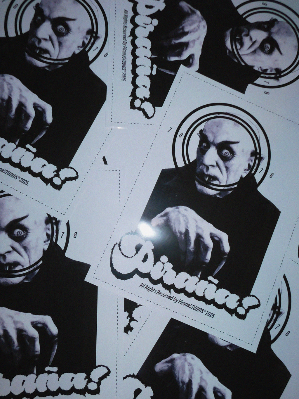 pirañastudios™ 30- point parody gun-range poster.