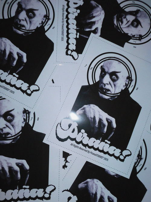 pirañastudios™ 30- point parody gun-range poster.